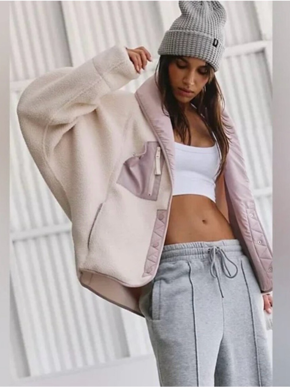 027 Free People Movement Hit The Slopes Jacket NWT Home Plate Combo Size Small - Picture 3 of 13